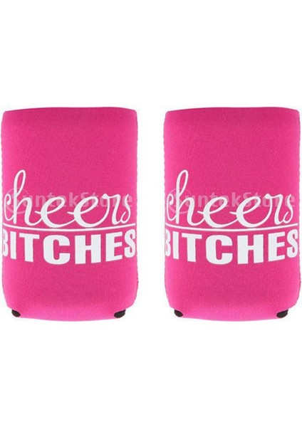 2pcs Cheers Cheers Bitches Bira Ürpertici Soğutucu Sargı Tutucu Kol Izolatörü