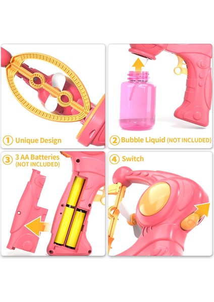 Otomatik Baloncuk Makinesi - Pembe (Yurt Dışından)