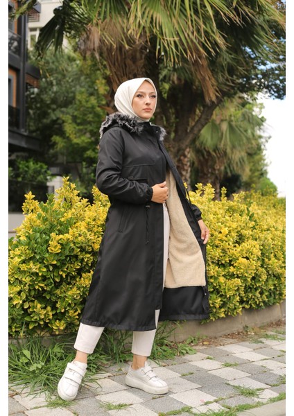 Siyah Içi Kürklü ve Su Geçirmez Kadın Kışlık Mont & Kaban fiyatları