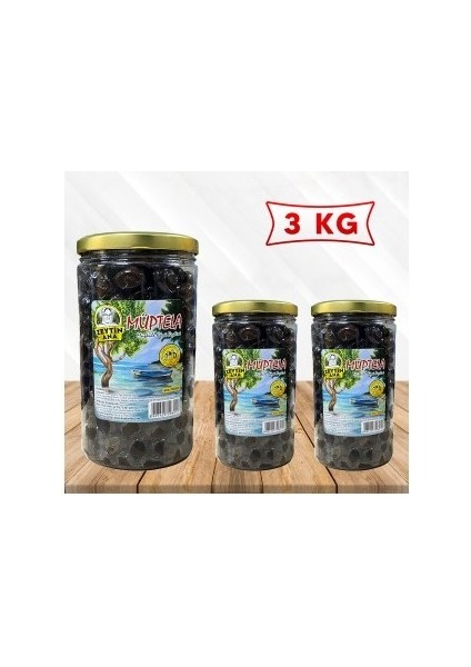 Zeytin Ana Müptela Siyah Zeytin Avantaj Paket 3 x 1 kg (L)