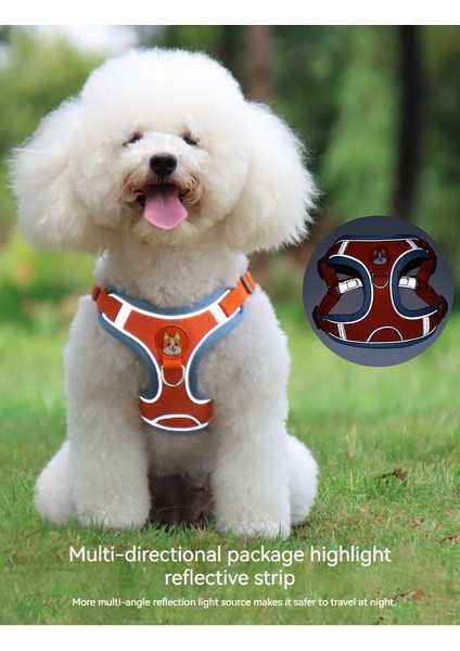 Pet Yansıtıcı Göğüs Kemeri Tasma Köpek Tasması