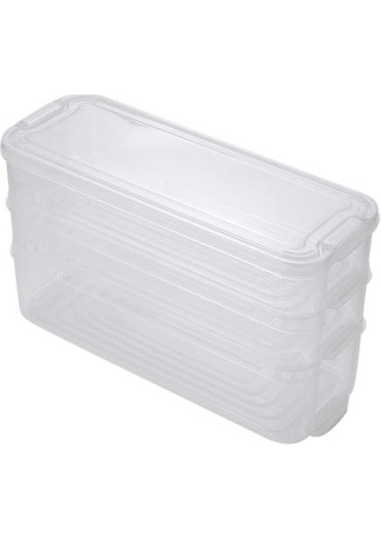 Plastik Depolama Bolonları Buzdolabı Saklama Kutusu Gıda Saklama Kapları Kapaklı Mutfak Buzdolabı Kabine Dondurucu Masası Organizatör | Şişeler, Kavanozlar ve kutular (Yurt Dışından)