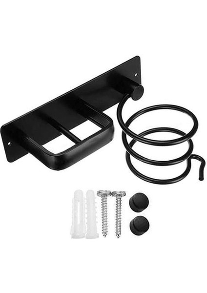 Kurutucu Tutucu Saç Düzleştirici Raf Duvara Monte Saç Kurutma Makinesi Raf Saklama Raf ile Spiral Tasarım Alüminyum Alaşım Saç Kurutma Makinesi Tutun | Banyo Rafları (Yurt Dışından)