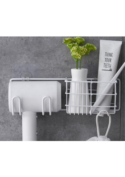 Ev Punch- Razor Saç Kurutma Makinesi Raf Banyo Duvar Asılı Raf Paslanmaz Çelik Depolama Raf YL093 (Yurt Dışından)