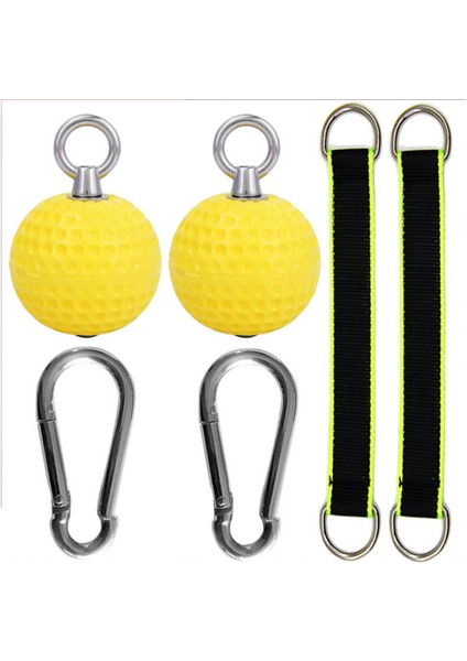 72MM Top Topları Topları Topu Topu Tutma Parmak Antrenör Bilek Gücü Eğitim Kol Kasları Barbell Spor Salonu El Kavrama Topu Egzersizi | El Sapları (Sarı) (Yurt Dışından)
