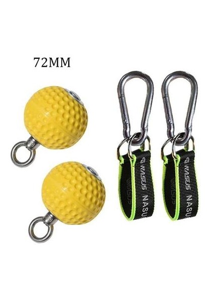 72MM Top Topları Topları Topu Topu Tutma Parmak Antrenör Bilek Gücü Eğitim Kol Kasları Barbell Spor Salonu El Kavrama Topu Egzersizi | El Sapları (Sarı) (Yurt Dışından) fırsatları