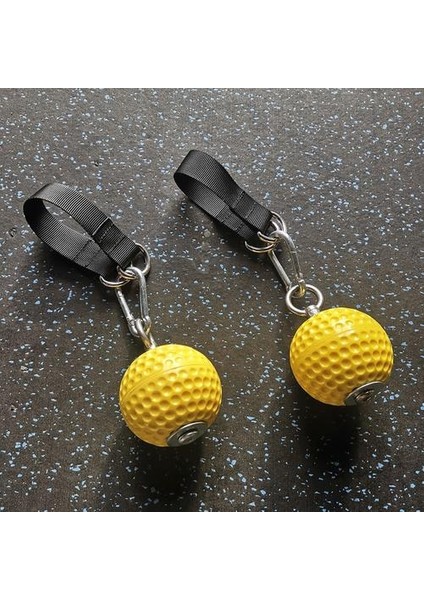 7.2 cm Topları Çekin Topları Cannonball Sapları Parmak Trainer Kavrama Gücü Eğitim Kol Kasları Barbells Spor El Kavrama Topu Egzersiz | El Sapları (Sarı) (Yurt Dışından) fırsatları