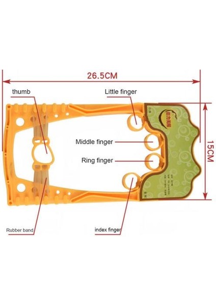 Parmak Tutucu Gücü Eğitmeni Açık Ince Fitness Ekipmanları Araçları Direnç Bant El Kavrama Bilek Esnek Egzersiz Aksesuar | El Sapları (Sarı) (Yurt Dışından) fırsatları