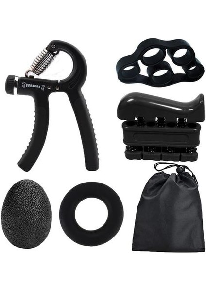 El Kavrama Güçlendirici Önkol Egzersiz Kas Güç Bileği Eğitim Ekipmanları Egzersiz Çekin Top Sedye Parmak Genişletici | El Sapları (Siyah) (Yurt Dışından)