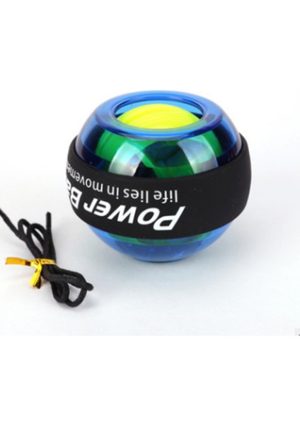 Bilek Topu Gyroskope Powerball Bilek Egzersiz Güç Güçlendirici Kuvvet Topu Gyro Atletik Bilimbal El Spinner LED Hız | Elektrikli Bilekler (Mavi) (Yurt Dışından)