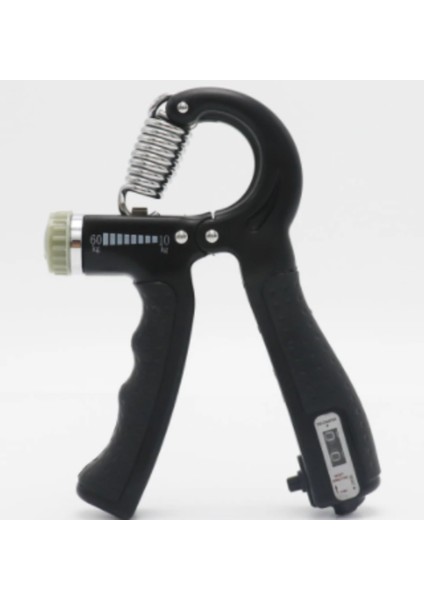 R Şekli Ayarlanabilir Sayılabilir El Kavrama Gücü Egzersiz Tutucu Tezgah ile Dayanıklı El Gücü Egzersiz Karpal Genişletici | El Sapları (Siyah) (Yurt Dışından)