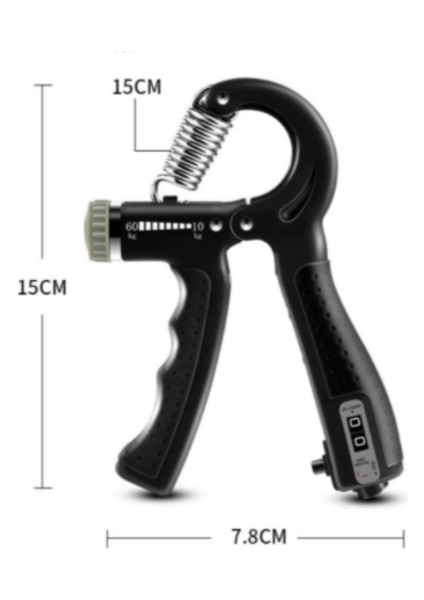 R Şekli Ayarlanabilir Sayılabilir El Kavrama Gücü Egzersiz Tutucu Tezgah ile Dayanıklı El Gücü Egzersiz Karpal Genişletici | El Sapları (Siyah) (Yurt Dışından) indirimleri