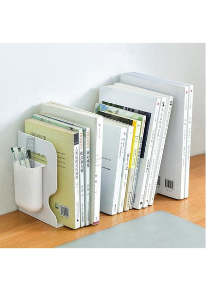 Ayarlanabilir Kitap Tutucu Bookends Kalem Tutucu ile Öğrenci Masası Dergisi Dosya Tutucu Organizatör Ofis Kitabı Standı Raf | Bookends (Yurt Dışından)
