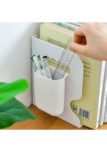 Ayarlanabilir Kitap Tutucu Bookends Kalem Tutucu ile Öğrenci Masası Dergisi Dosya Tutucu Organizatör Ofis Kitabı Standı Raf | Bookends (Yurt Dışından)