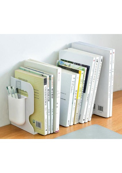 Ayarlanabilir Kitap Tutucu Bookends Kalem Tutucu ile Öğrenci Masası Dergisi Dosya Tutucu Organizatör Ofis Kitabı Standı Raf | Bookends (Yurt Dışından)