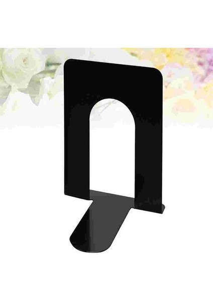 1 Pairs Metal Bookends Nonskid Ağır Kitap Bitişleri Kitaplar Için Destekler DVD Dergileri (Siyah) | (Yurt Dışından) indirimleri