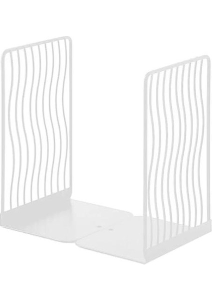1 Çift Bookends Kitap Standı Destek Masaüstü Ofis Dergisi Organizatör Raf Raf Tutucu | (Yurt Dışından)