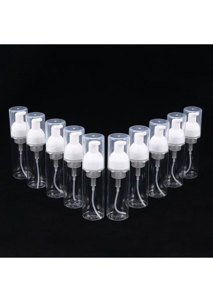 10 Adet Plastik Köpük Dispenser Şişeleri 50 ml Köpük Pompa Dağıtıcı Kullanımlık Boş Şişeler Doldurulabilir Gezgin Köpük Kapları | Sıvı Sabunluk (Yurt Dışından)