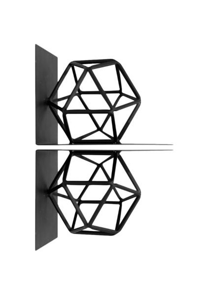 1 Çift Demir Sanat Geometri Bookends Pratik Nonskid Ağır Hizmet Binası Binası Books Destekler Dvds Dergileri | (Yurt Dışından) modelleri