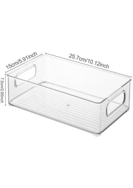 4 Adet Temizle Kiler Organizatör Kilitleri Ev Plastik Gıda Depolama Sepeti Kutusu Mutfak Tezgahları Dolaplar Için Buzdolabı Dondurucu | Raflar ve tutucular (Yurt Dışından) fırsatları