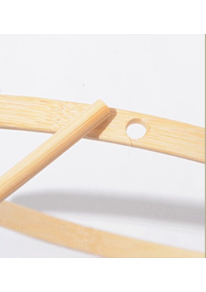 Bambu Yüzükler El Yapımı Dıy Dekorasyon Yuvarlak Ahşap Yüzük Hoophandmade Hoop Duvar Zanaat Dekor | Rüzgar Çanları ve asılı Süslemeler (Yurt Dışından) indirimleri