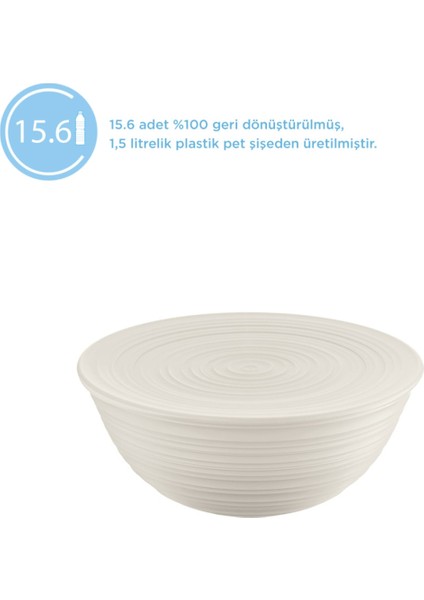 Tierra Xl Kapaklı Salata Kasesi - Beyaz