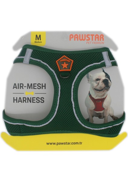 Air-Mesh Pine Green Köpek Göğüs Tasması