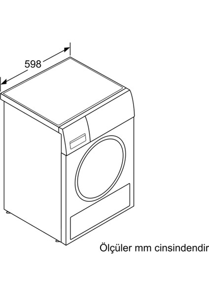 WQG241A0TR 9 kg Isı Pompalı Kurutma Makinesi