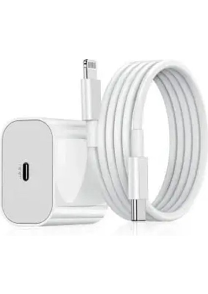 iPhone Şarj Cihazı Hızlı Şarj Cihazı Adaptör Kablo 20W Usb-C (Yurt Dışından)