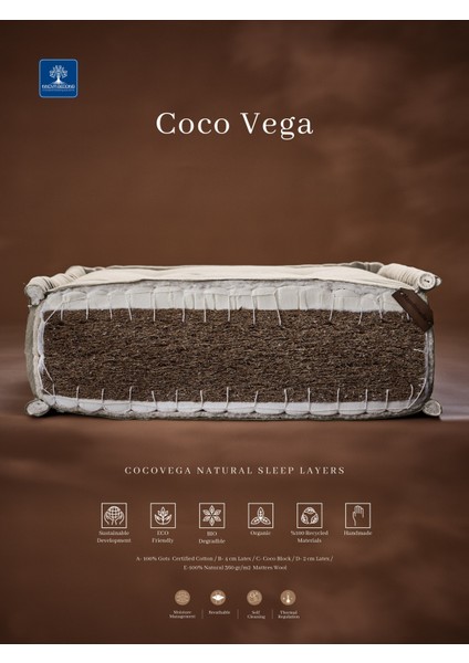 Coco Vega %100 Doğal Yatak