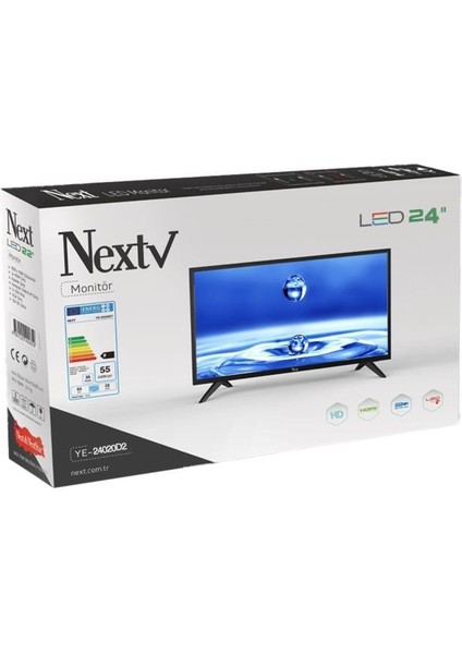 YE-24020 D2 24" 60 Ekran Uydu Alıcılı HD Ready LED TV