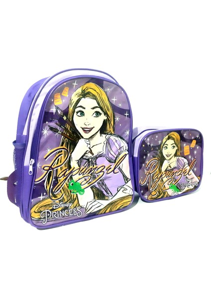 Lisanslı Rapunzel Ilkokul Çantası ve Beslenme Çantası Seti