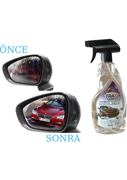 Oto Buğu Önleyici Sprey/ Araç Oto Cam-Gözlük Buğu Giderici Trax 500 ml fiyatları