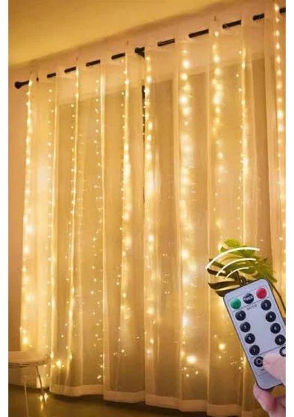 Perde LED Işık 3x2 Metre Kumandalı