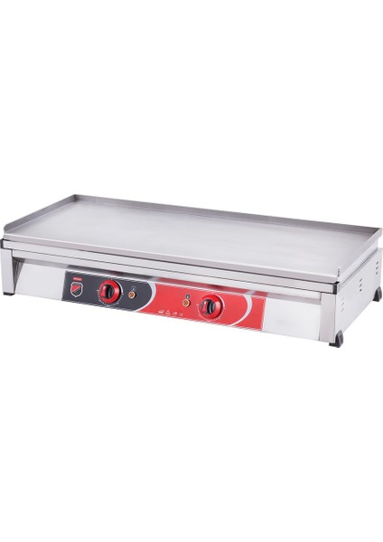 Silverinox Endüstriyel 100 Lük Doğalgazlı 100 cm Pleyt Izgara