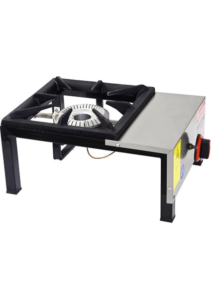 Endüstriyel Tip Doğalgazlı 1 Gözlü Kısa Ayak Lokanta Ocağı