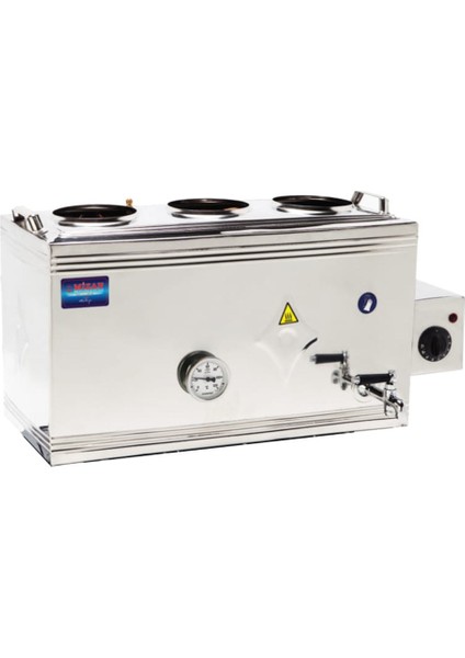 60 Lık Gazlı + Elektrikli 40 Litre Üst Çay Kazanı - Üst Kazan