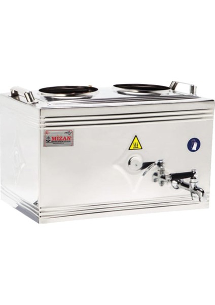 25 Lik Gazlı 20 Litre 2 Demlikli Üst Çay Kazanı - Üst Kazan