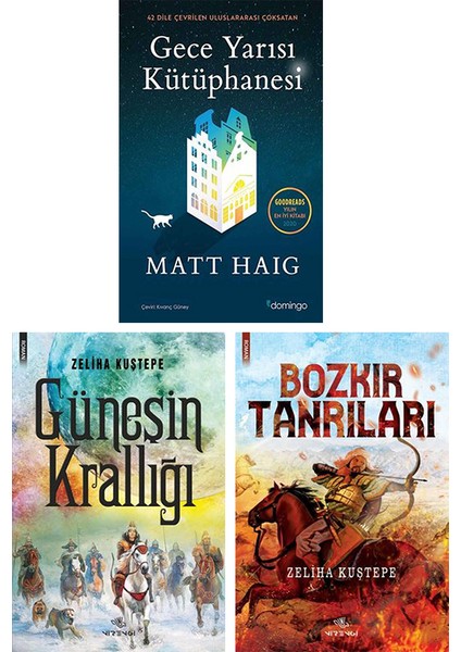 Gece Yarısı Kütüphanesi - Güneşin Krallığı - Bozkır Tanrıları (3 Kitap Set)