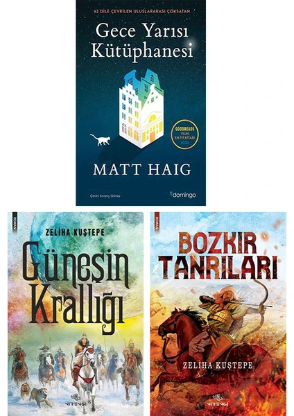 Gece Yarısı Kütüphanesi - Güneşin Krallığı - Bozkır Tanrıları (3 Kitap Set)