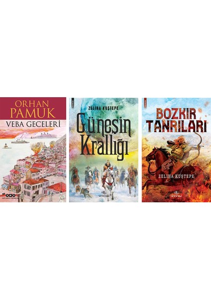 Veba Geceleri - Güneşin Krallığı - Bozkır Tanrıları (3 Kitap Set)