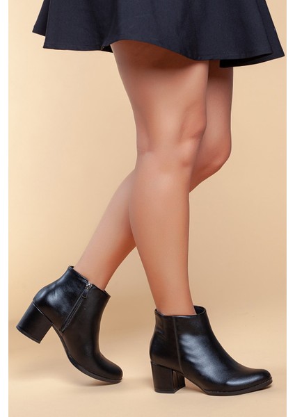 04163 Kalın Topuk Rahat Kadın Bot
