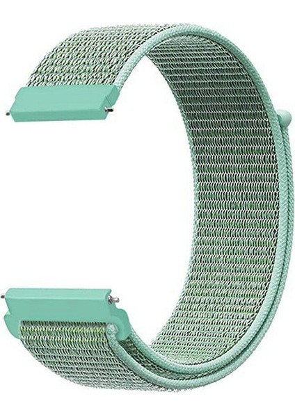 Samsung Galaxy Watch 46 mm Uyumlu Dokuma Kordon Marine Green Deniz Yeşili