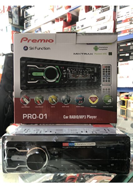 Premıo   Pro-01 Blt     Çift USB Telefon Şaraz ve 7renk  Ekran