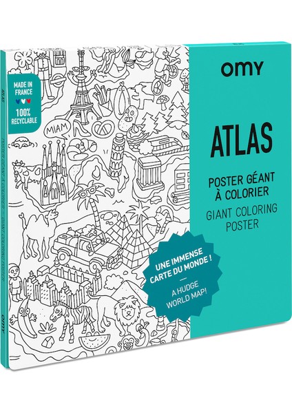 Dev Boyama Posteri Atlas