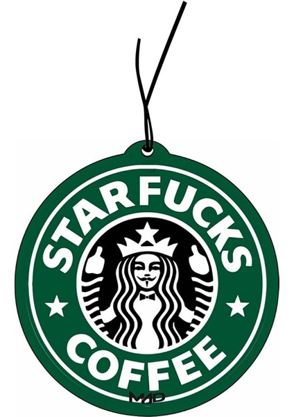Starfucks Tasarımlı Dekoratif Oto Araç Kokusu