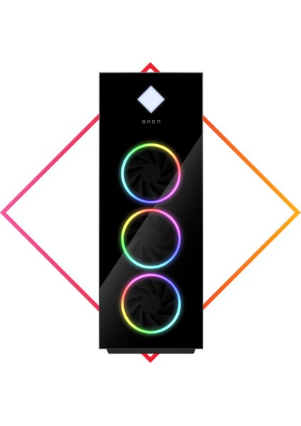Omen 45L GT22-0017NT Amd Ryzen 7-5800X 8gb Rtx 3070 32GB 3733MHZ Rgb Ram 2tb M2 SSD Freedos Masaüstü Bilgisayar 6M458EA