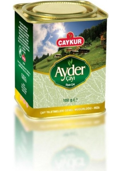 Ayder Tomurcuk ve Altınbaş 100 gr Teneke Kutu Çaylar 100 gr x 5