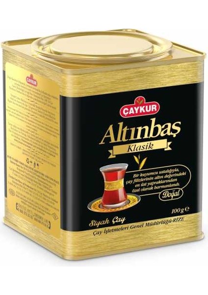 Ayder Tomurcuk ve Altınbaş 100 gr Teneke Kutu Çaylar 100 gr x 5