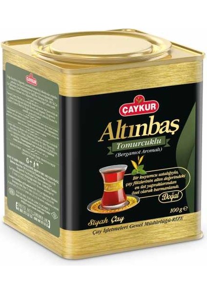 Ayder Tomurcuk ve Altınbaş 100 gr Teneke Kutu Çaylar 100 gr x 5